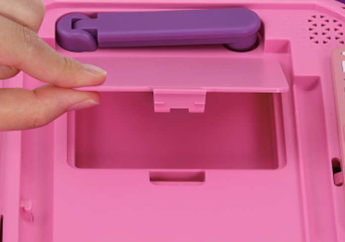 Store your items in the secret compartment to keep them safe!