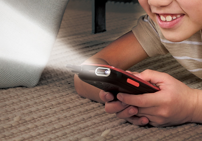 Use the built-in torch to light your way and explore!